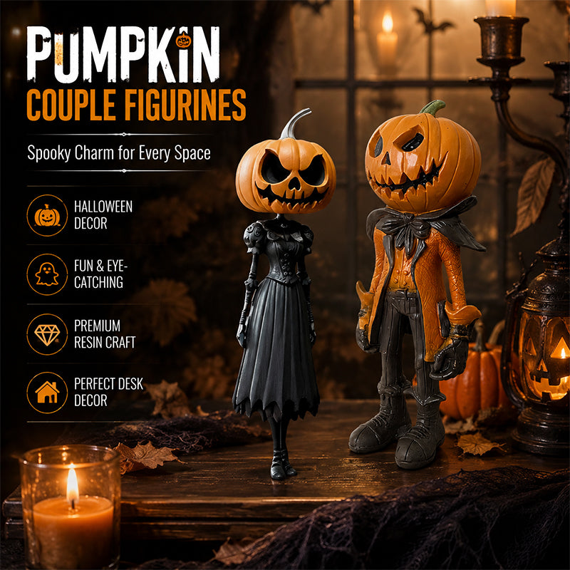 🎃 Halloween-Dekoration: Kürbiskopf-Figur
