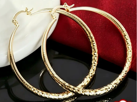 🎉2 zum Preis von 1🎁Diam🎉 2 zum Preis von 1 🎁 Diamantschliff-Creolen für Damen – Elegant, funkelnd 💎Diamantschliff-Creolen für Damen