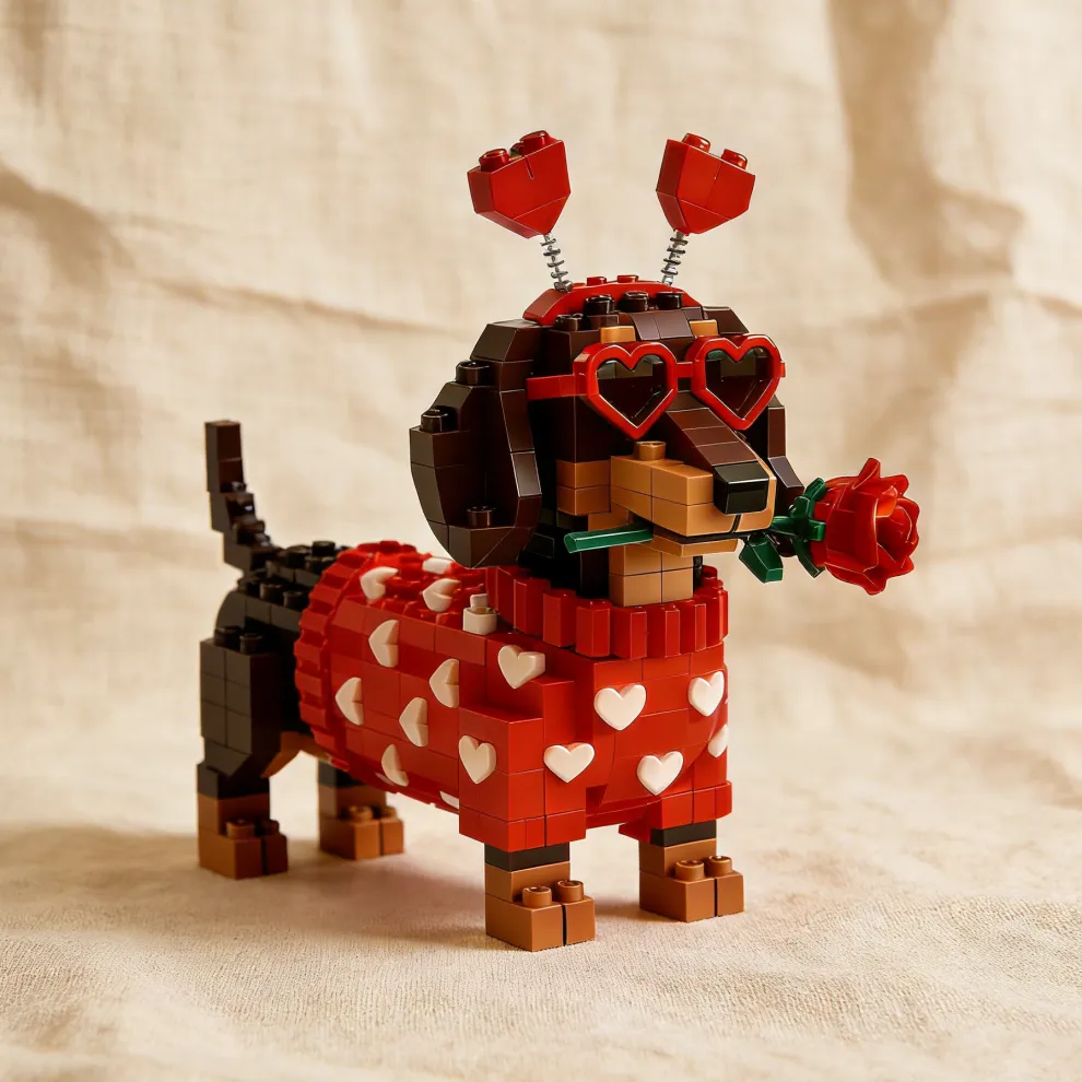 💖 Exklusives Dackel-Bausatz-Set zum Valentinstag 2026 🐕