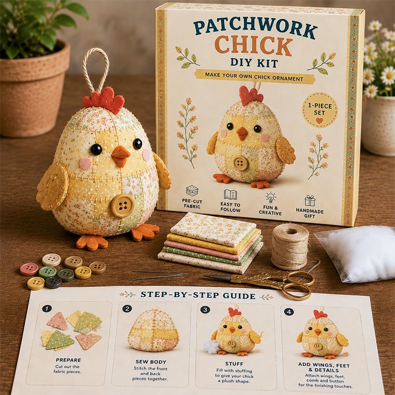 🧵DIY-Patchwork-Tier-Set – Gestalte deine eigenen niedlichen Tiere