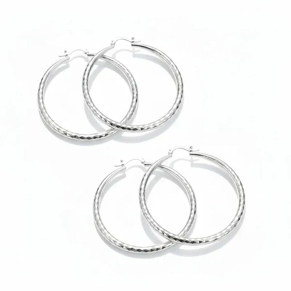 🎉2 zum Preis von 1🎁Diam🎉 2 zum Preis von 1 🎁 Diamantschliff-Creolen für Damen – Elegant, funkelnd 💎Diamantschliff-Creolen für Damen
