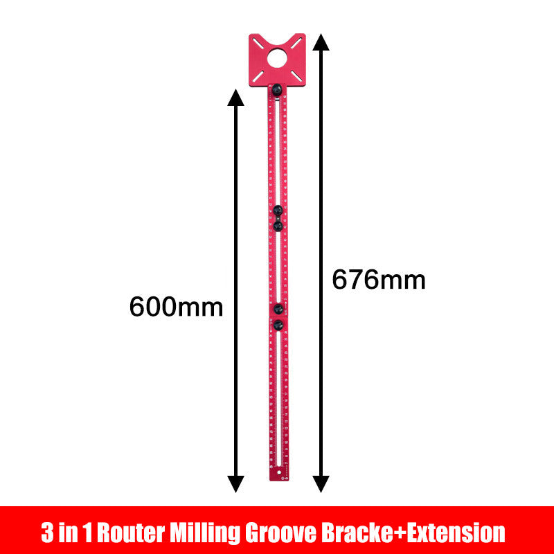 🔧 NUR FÜR BEGRENZTE ZEIT: 50 % RABATT! ✨ 3-in-1-Fräshalter für Nuten – verstellbar, Zoll-/cm-Skalen, modularer Aufbau 🛠️