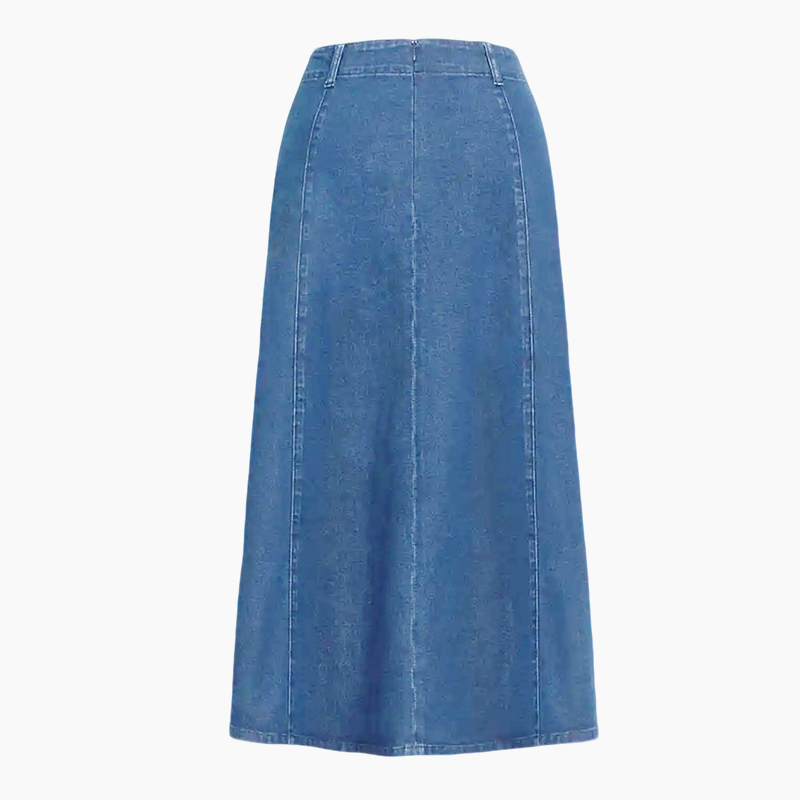 🎁2026 Neuheiten👗Damen-Maxirock aus Denim – Hohe Taille & A-Linien-Schnitt
