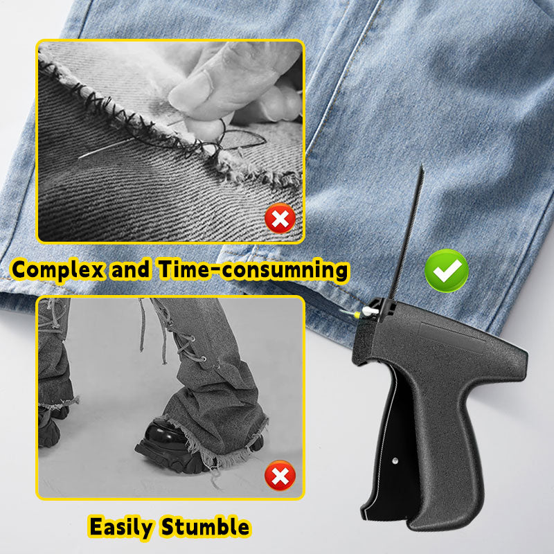 Stitch Quick Kleidung Fixer🎉（6 Nadeln + Klebenadel schwarz 500 + Klebenadel weiß 500）