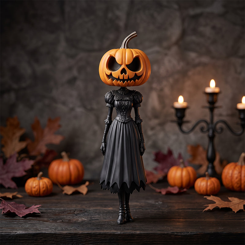 🎃 Halloween-Dekoration: Kürbiskopf-Figur