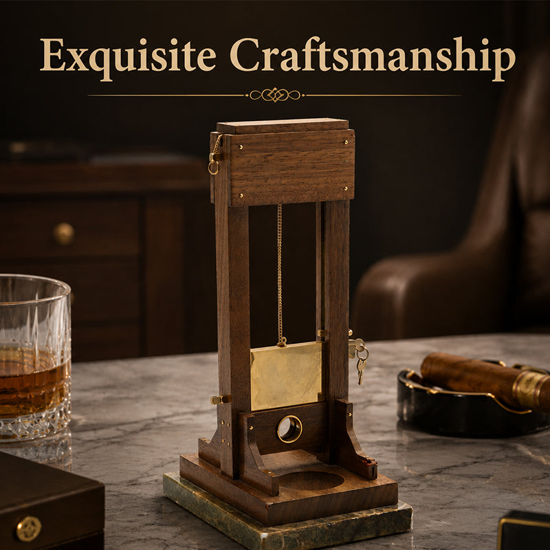 Luxuriöser Tisch-Zigarrenschneider | Einzigartiger Schneider im Guillotine-Stil