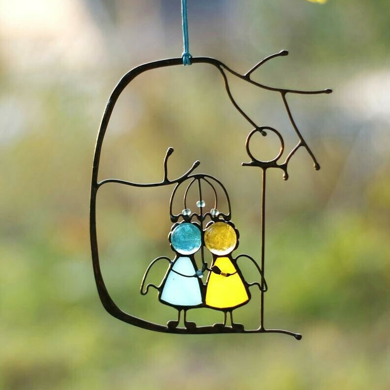 Sonnenfänger, Fensterbehang, Buntglaskunst
