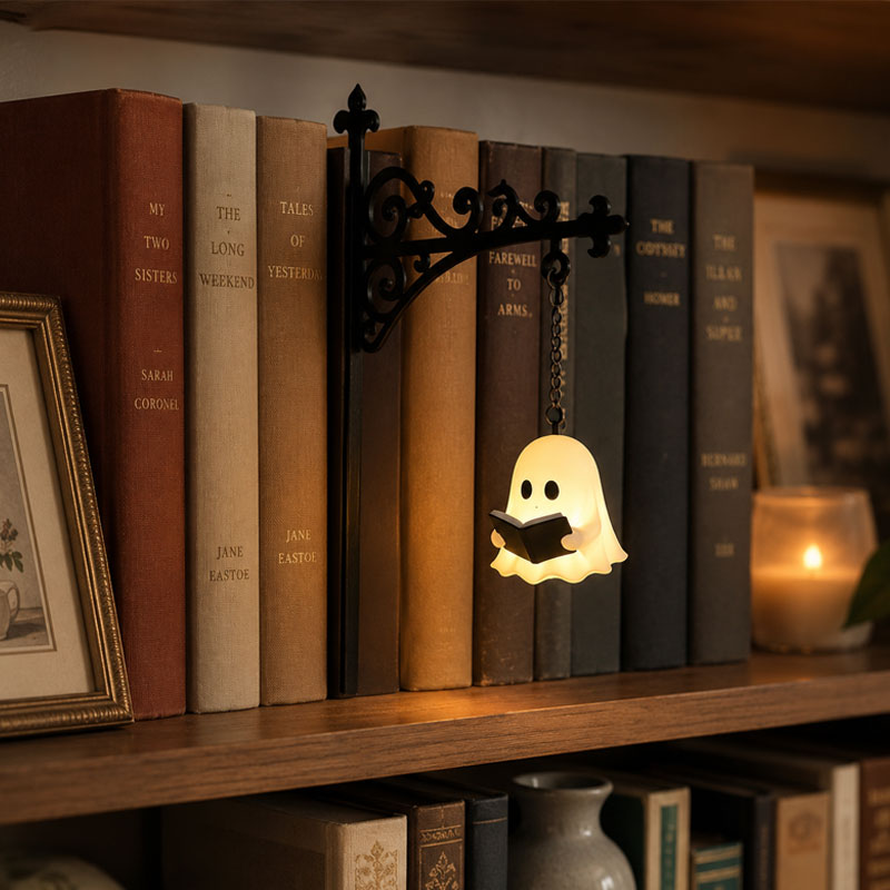 Bücherregal-Laterne – Laterne zur Beleuchtung von Bibliotheksregalen📚✨