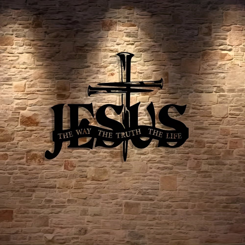 (🎁Letzter Tag 49% Rabatt)🔥Jesus & Kreuz Design Wandkunst⌛Limitierte handgefertigte Serie