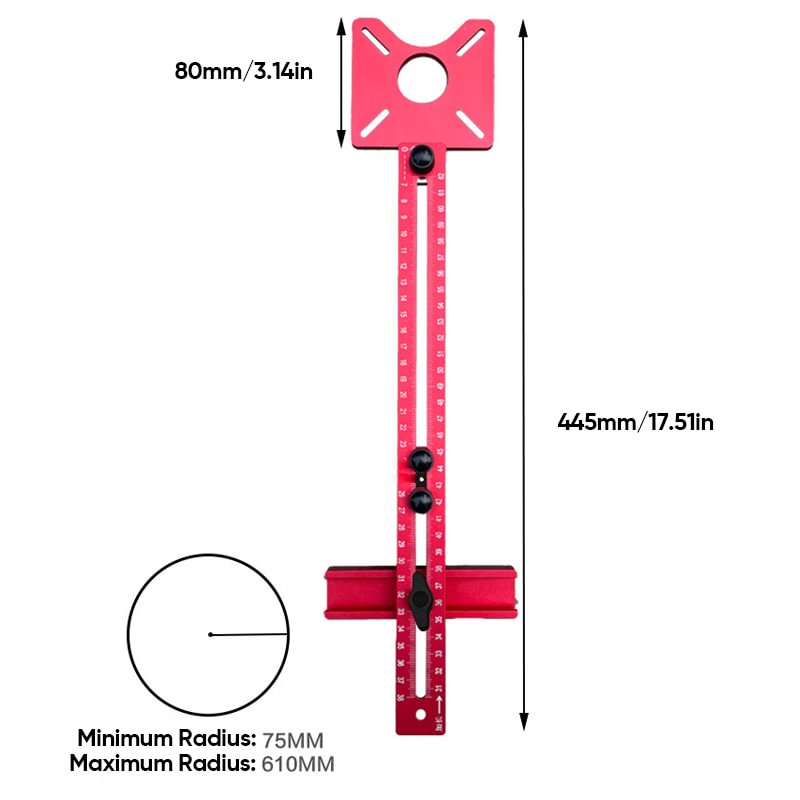 🔧 NUR FÜR BEGRENZTE ZEIT: 50 % RABATT! ✨ 3-in-1-Fräshalter für Nuten – verstellbar, Zoll-/cm-Skalen, modularer Aufbau 🛠️