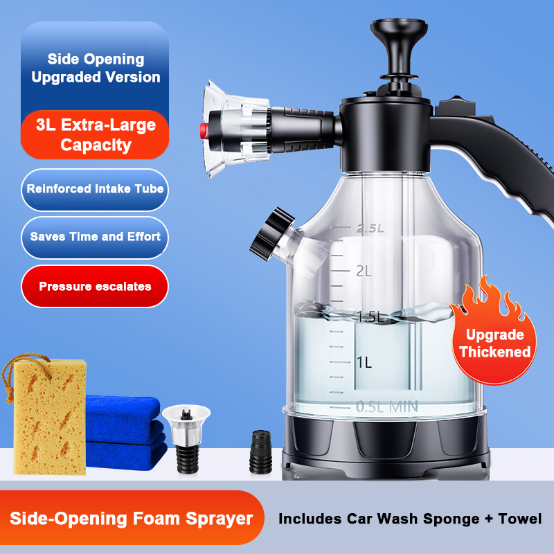 🎁 50 % RABATT! Hochschäumende Autowaschspritze – Dicker Schaum, breiter 60°-Sprühstrahl und zwei Düsen für müheloses Reinigen 🧼🚗