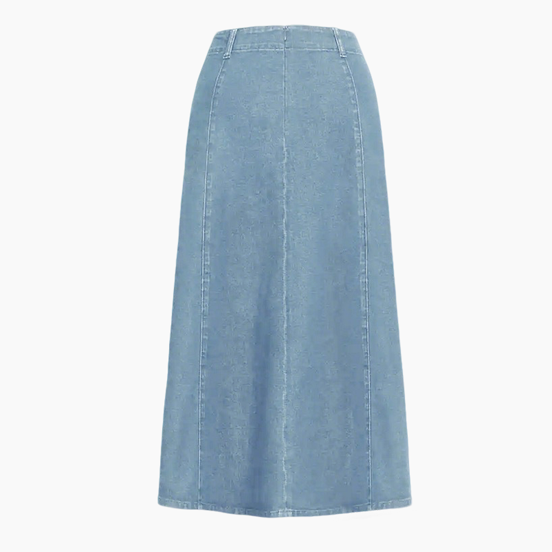 🎁2026 Neuheiten👗Damen-Maxirock aus Denim – Hohe Taille & A-Linien-Schnitt