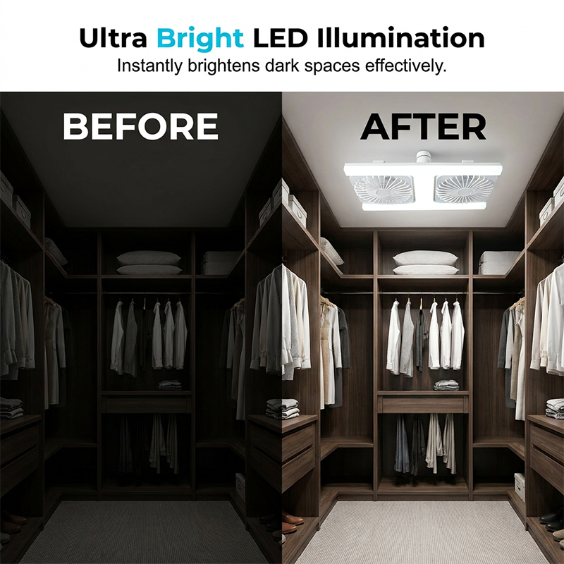 💡 NUR FÜR BEGRENZTE ZEIT: 50 % RABATT! ✨ 2-in-1-LED-Deckenventilator mit Beleuchtung – doppelte Kühlwirkung, extrem hell, werkzeuglose Montage 🌀
