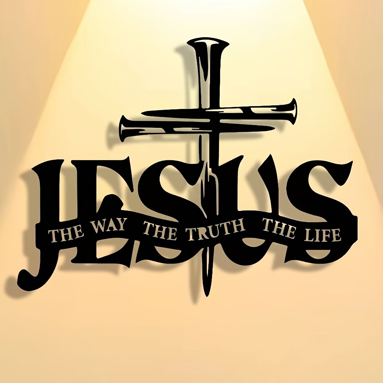 (🎁Letzter Tag 49% Rabatt)🔥Jesus & Kreuz Design Wandkunst⌛Limitierte handgefertigte Serie