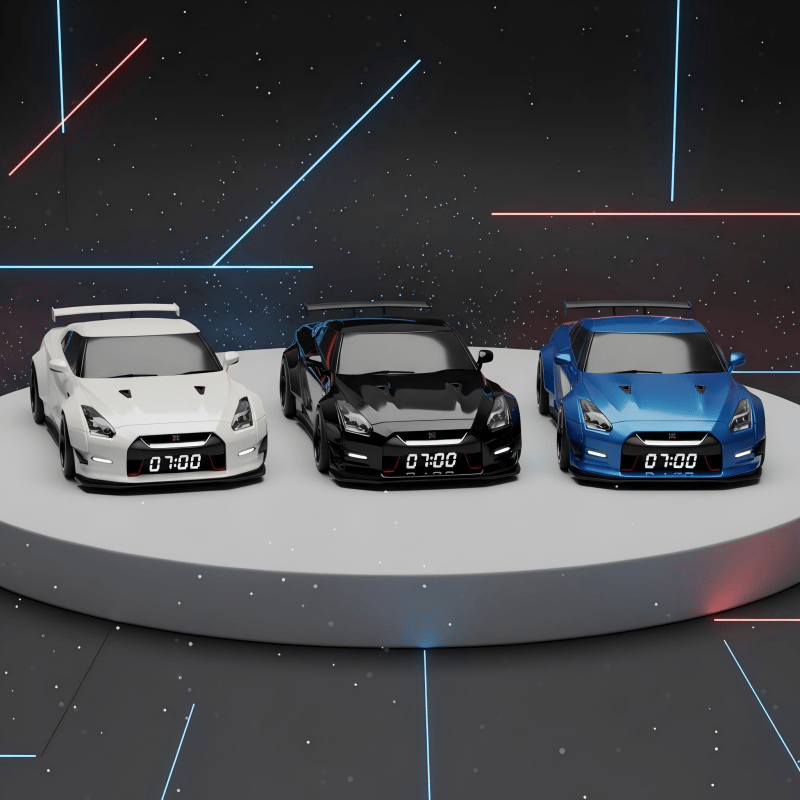 ⏰Hypercar-Wecker🏎️ Realistische Motor- und Lichteffekte