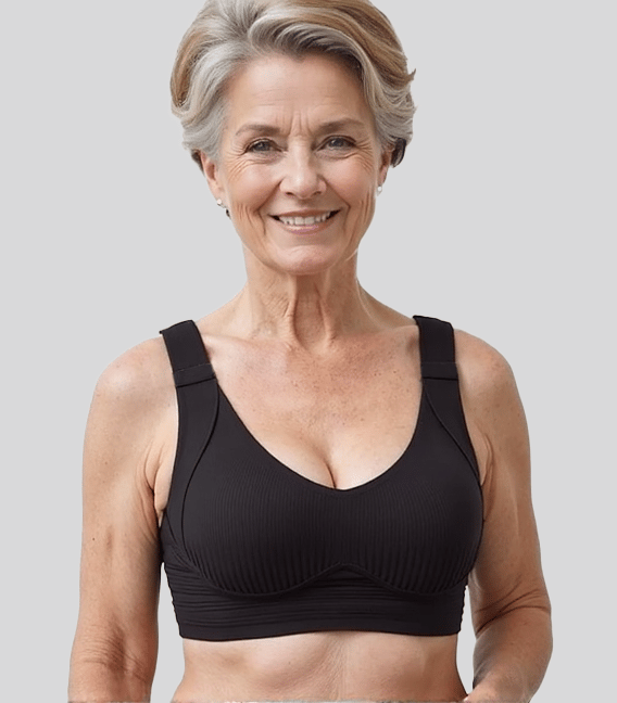 🎁Gerippter Push-up-BH mit verstellbaren Bügeln für Frauen