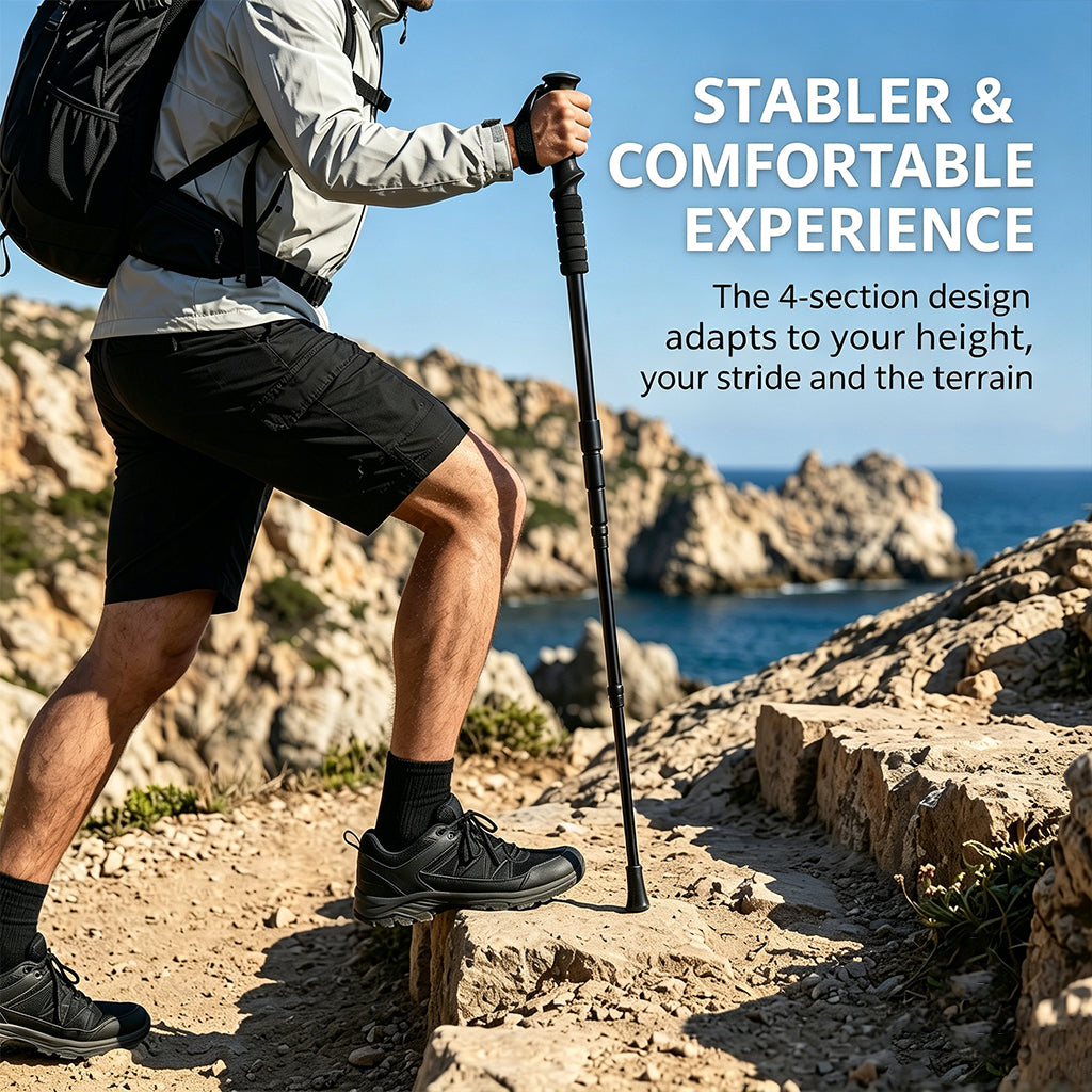 Verstellbarer Wanderstock aus Aluminium