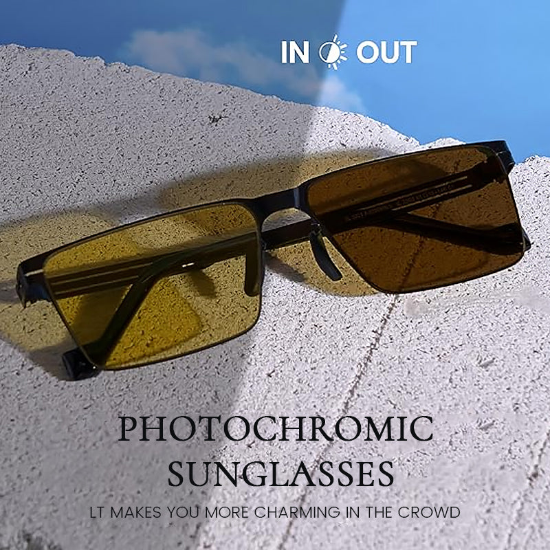 Quadratische Sonnenbrille für Tag und Nacht