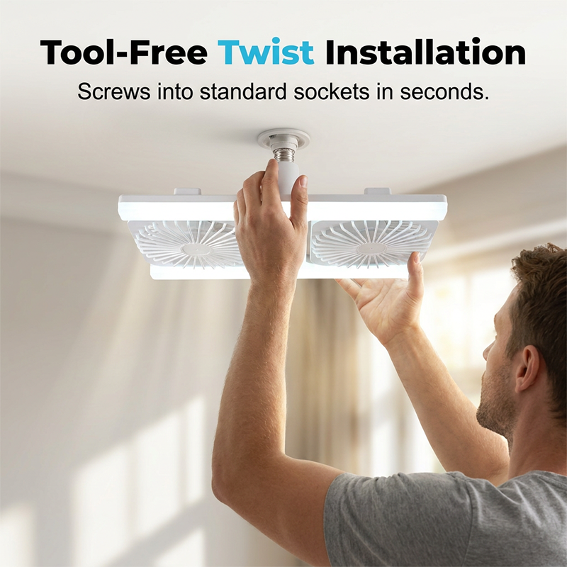 💡 NUR FÜR BEGRENZTE ZEIT: 50 % RABATT! ✨ 2-in-1-LED-Deckenventilator mit Beleuchtung – doppelte Kühlwirkung, extrem hell, werkzeuglose Montage 🌀