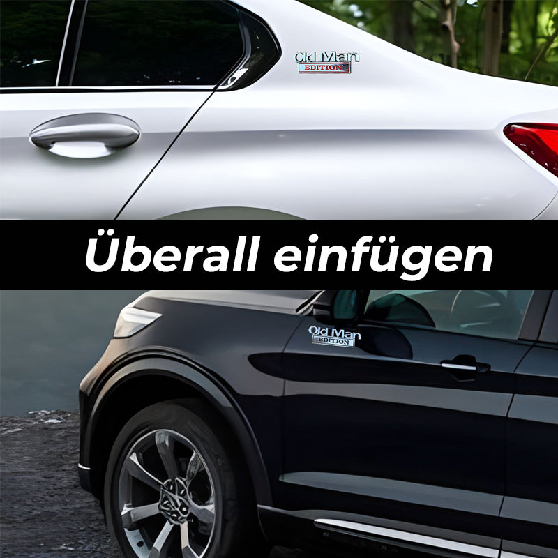 Autoaufkleber für Senioren/🚗 Autoaufkleber „Old Man Edition“