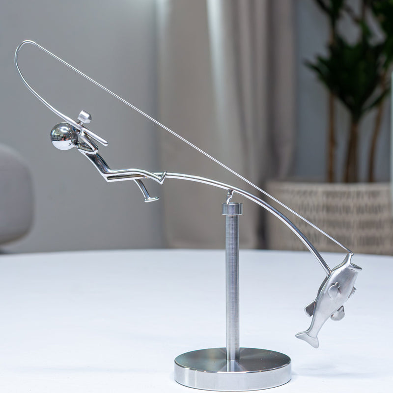 Creative Balanced Fishing Modell Ornamente