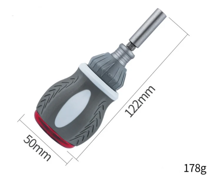 Vielseitiges 9-in-1-Set mit magnetischen Ratschen-Schraubendreherbits