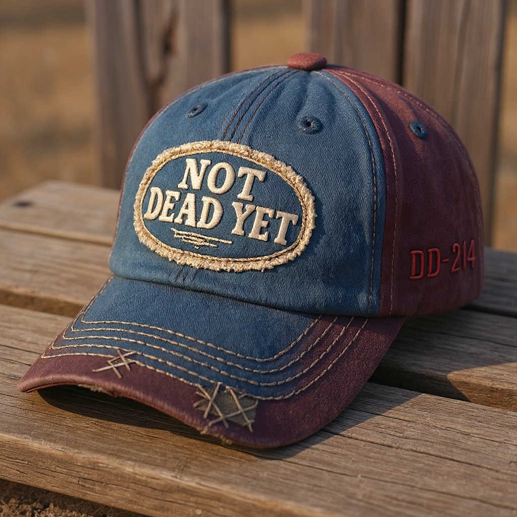 NOT DEAD YET – Vintage-Waschung Baseballkappe