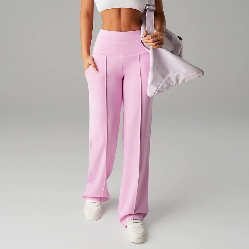 💕 Damen-Unifarbene Weite Straight-Leg-Hose