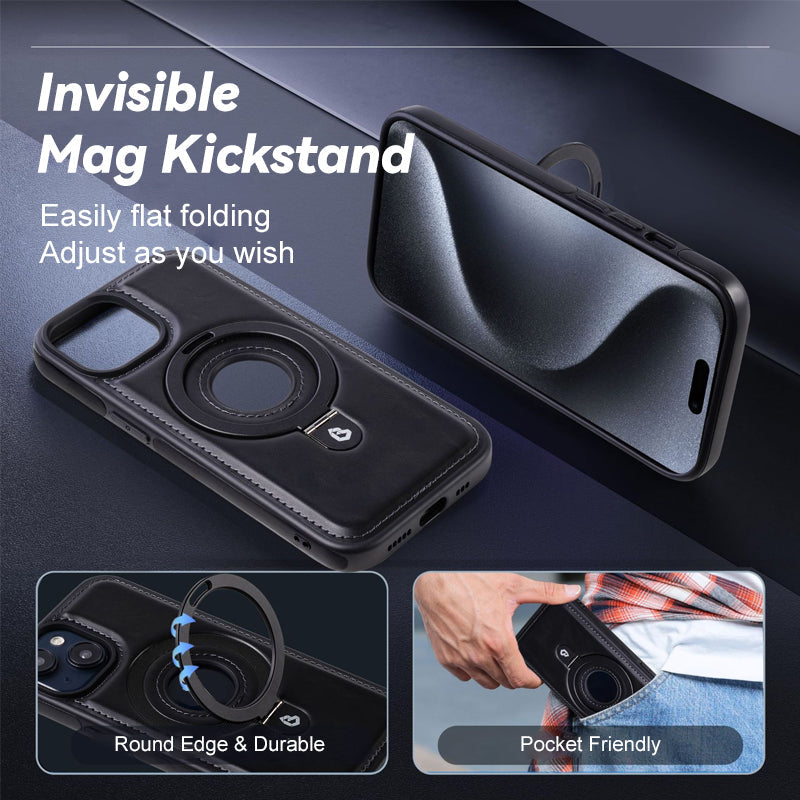 🍎Luxury Leather MagneticPhone Case