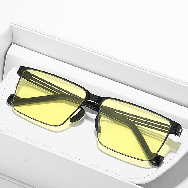 Quadratische Sonnenbrille für Tag und Nacht