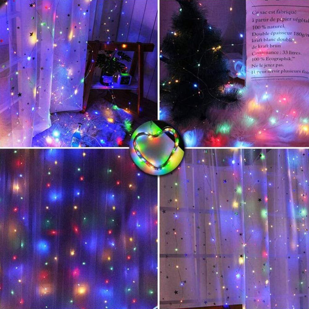 🎁Weihnachts-Sonderangebot: 49 % Rabatt🎅LED-Lichterkette, USB-betriebener LED-Lichtvorhang für Geschenkverpackungen