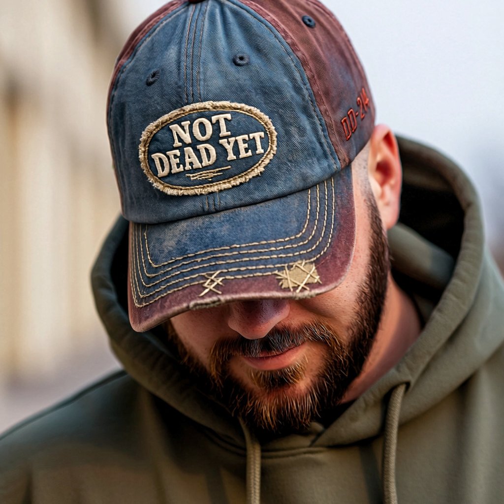 NOT DEAD YET – Vintage-Waschung Baseballkappe