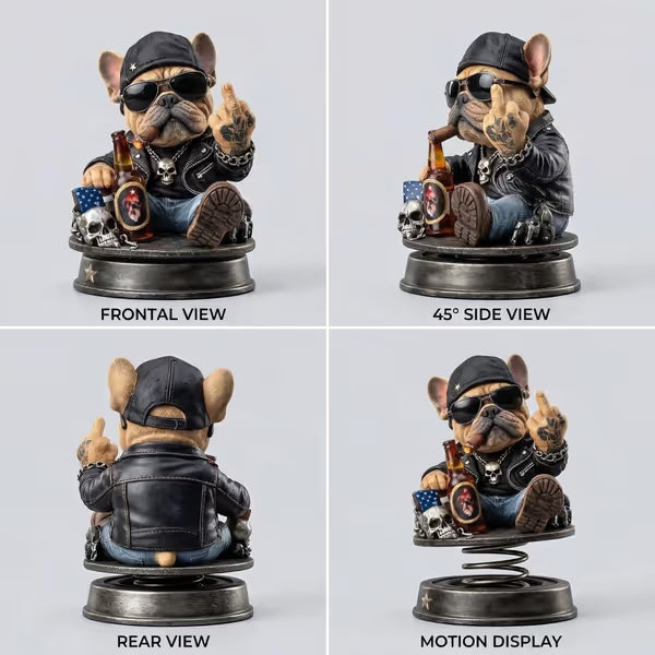 „Too Old To Care“ – Rebel Eagle Armaturenbrett-Wackelfigur – Lustige, coole Autofigur