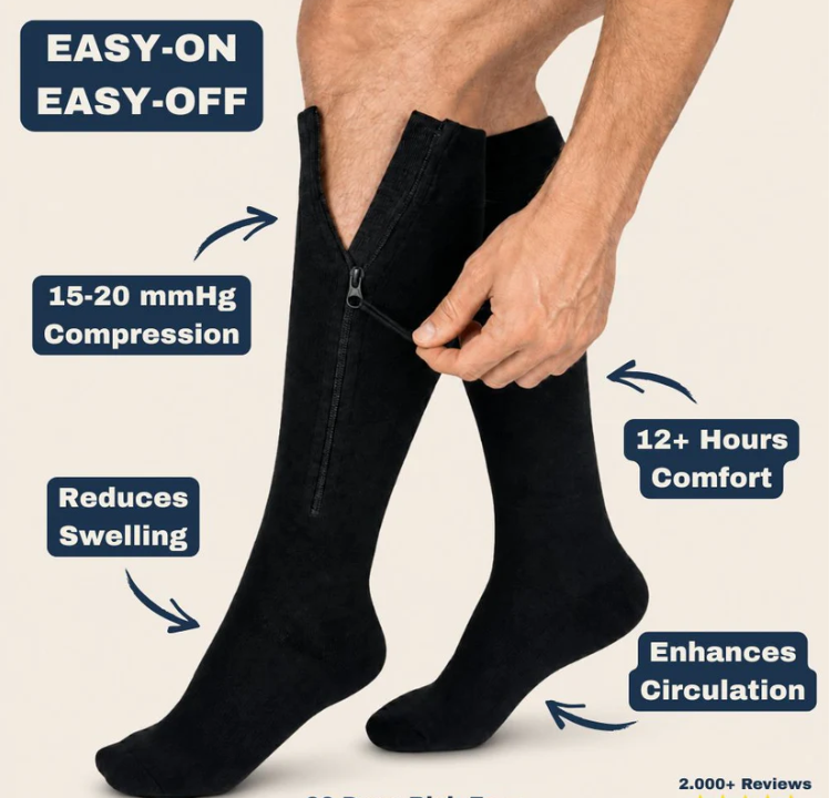 🏃‍♂️ Sport-Reißverschlusssocken – Komfort, Halt und einfaches An- und Ausziehen