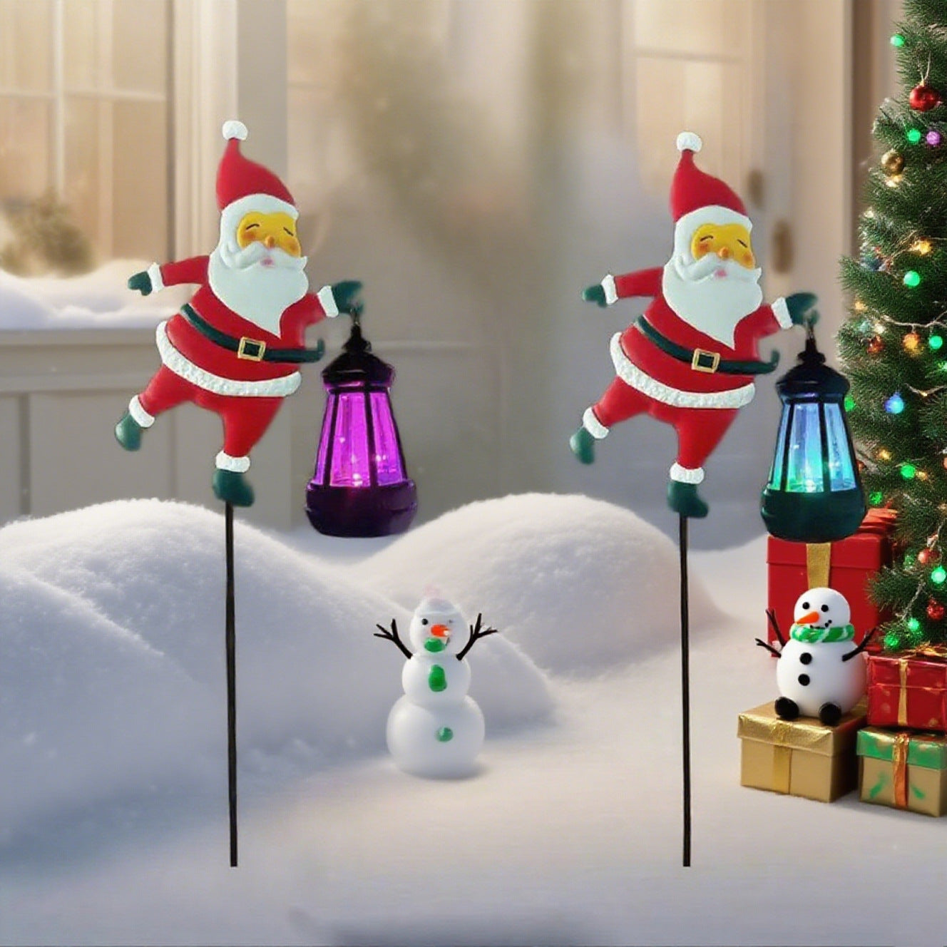 ⏰Solar-Gartenleuchte In Form Des Weihnachtsmanns🎅🎄