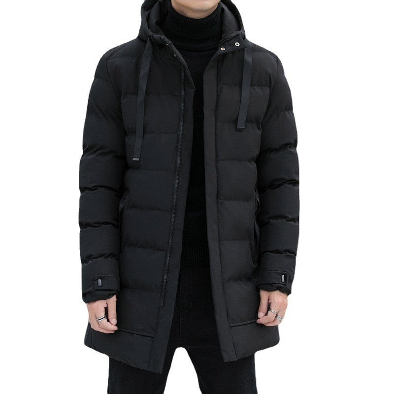 ⌛50 % Rabatt auf alles! ⏰ Gesteppte Herrenjacke mit Kapuze, mittellang 🔥
