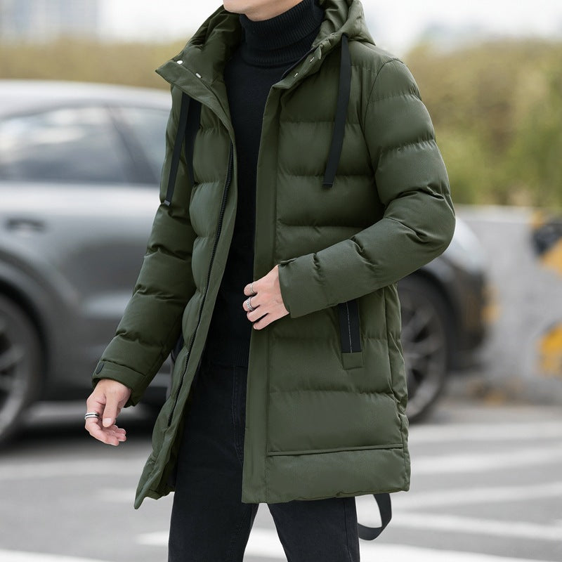 ⌛50 % Rabatt auf alles! ⏰ Gesteppte Herrenjacke mit Kapuze, mittellang 🔥