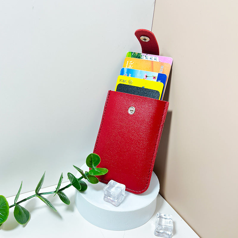 Herausziehbares Kartenetui aus PU-Leder – Kompakt, Robust & Organisiert Karten & Scheine 🧳
