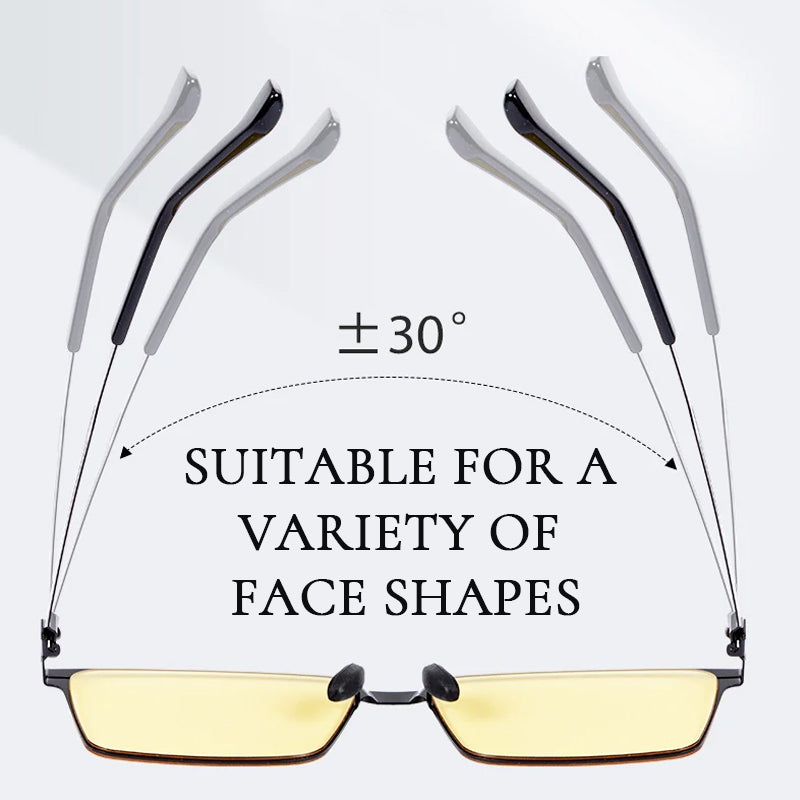Quadratische Sonnenbrille für Tag und Nacht