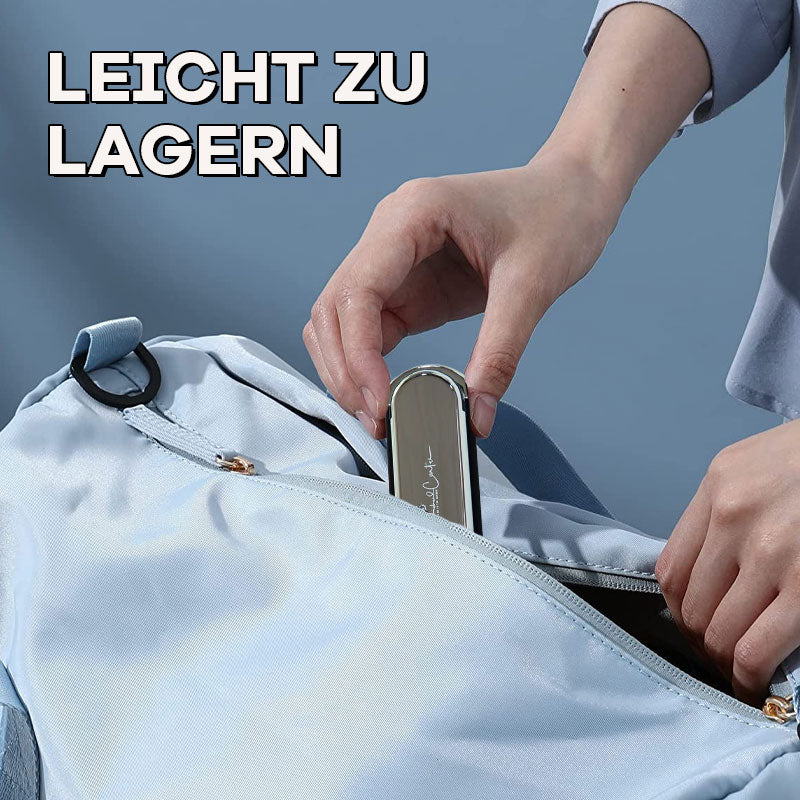 🤩Kleiner Kamm, tragbarer Mini-Klapp-Airbag-Kamm mit Spiegel