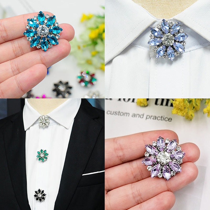 Blumen-Diamant-Ärmelknöpfe