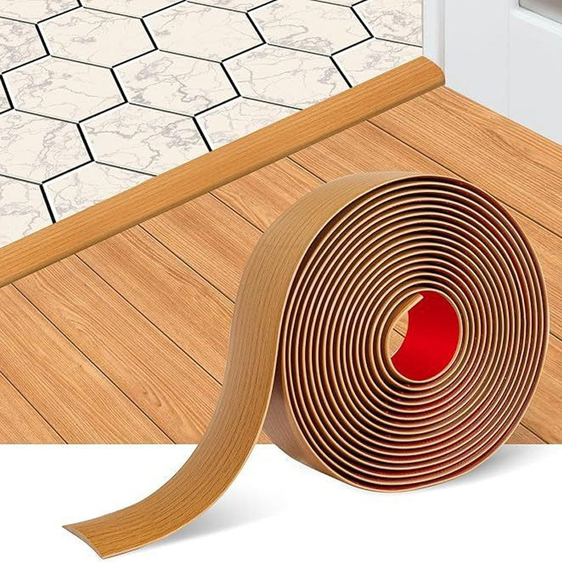 ✨ Selbstklebende Bodenübergangsleiste – flexibles PVC, zum Abziehen und Aufkleben, glatte Oberfläche 🚪