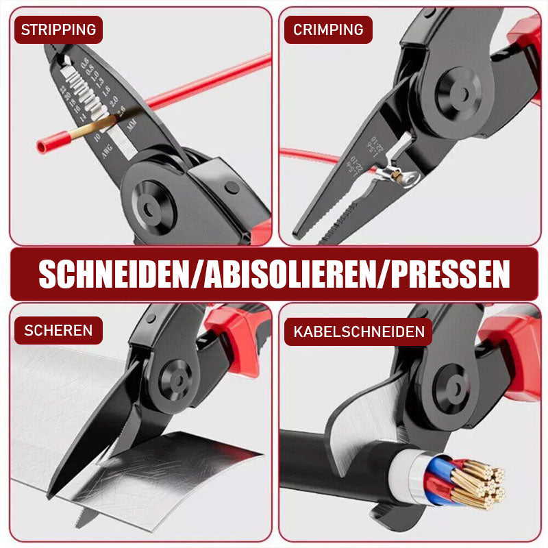 🛠 Fünf-in-Eins Multifunktionale Wechselkopf-Zangenset | Eine Zange, fünf Funktionen – für jede Aufgabe bereit! 💪