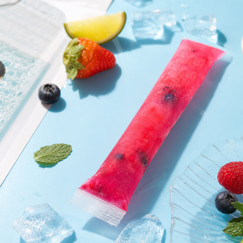 Einwegbeutel für Eis am Stiel – DIY-Formen für selbstgemachtes Eis am Stiel – Selbstverschließende Beutel in Lebensmittelqualität