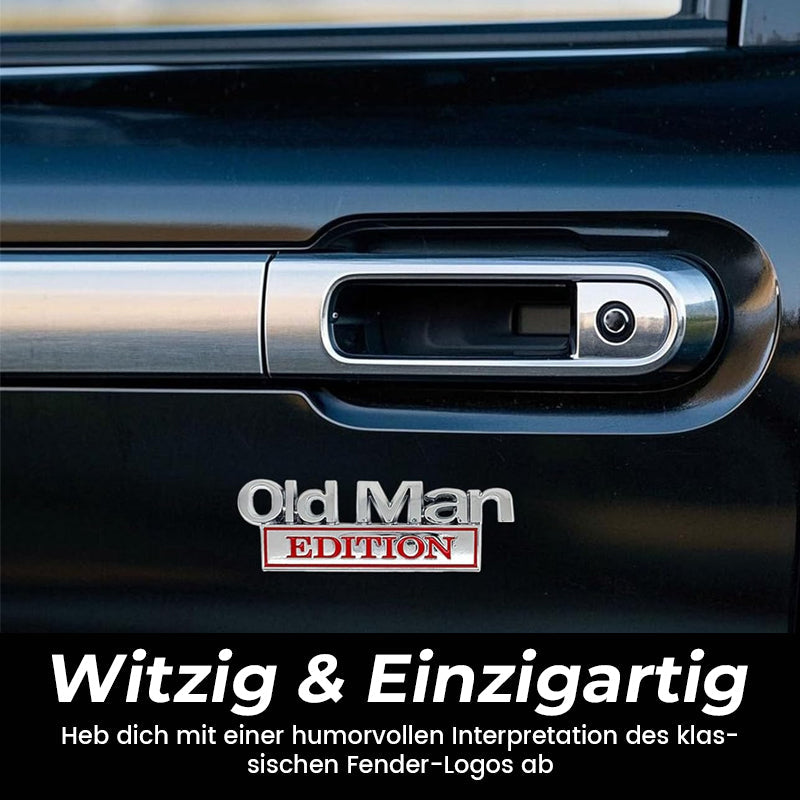 Autoaufkleber für Senioren/🚗 Autoaufkleber „Old Man Edition“