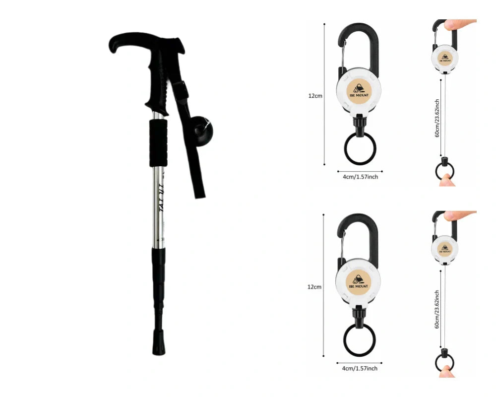 Verstellbarer Wanderstock aus Aluminium
