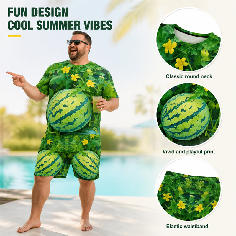 🍉 Lustiges T-Shirt-Set mit Wassermelonen-Motiv