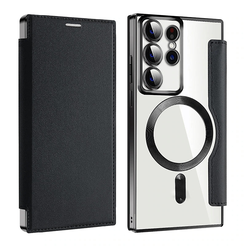 📱2024 New Leather Texture Flip Phone Case