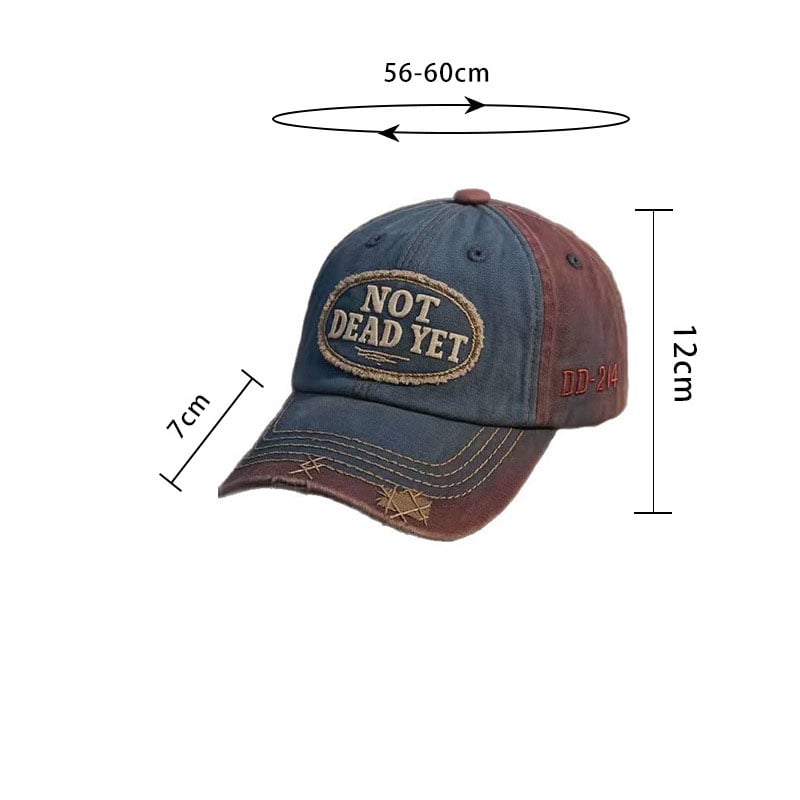 NOT DEAD YET – Vintage-Waschung Baseballkappe