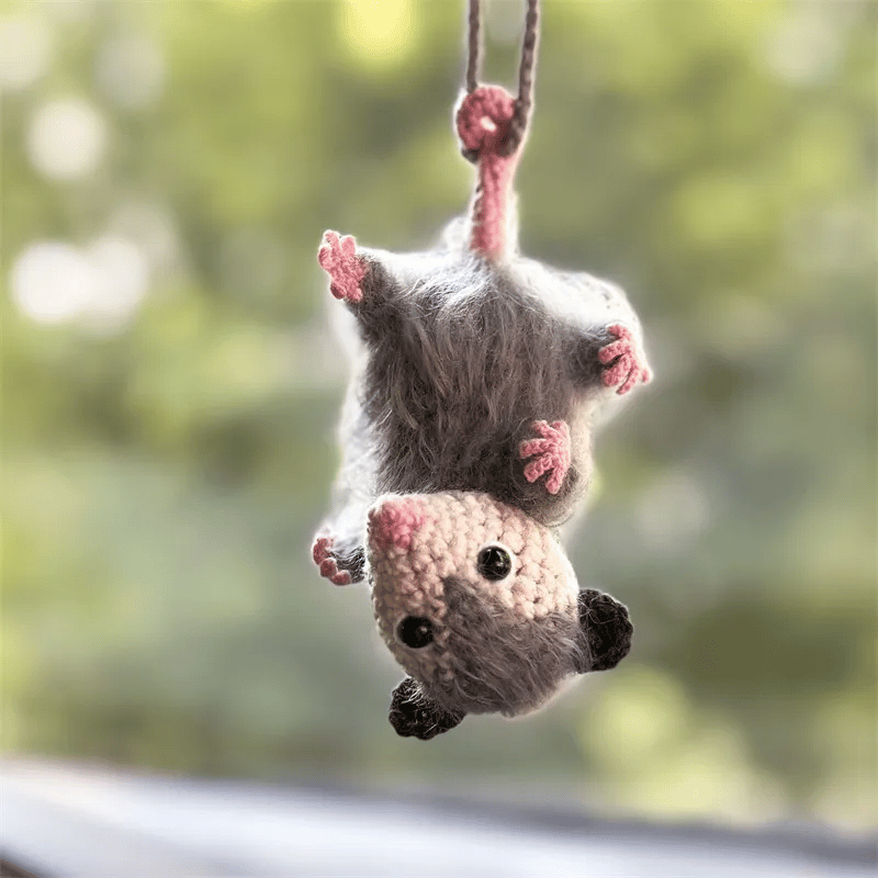 🔥 LETZTER TAG 49 % RABATT – Possum-Autoanhänger (100 % handgestrickt)